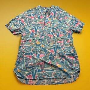 Chubbies The Nutter Golf Pullover Mens XL Hawaiian Style AOP Beach Made In USA